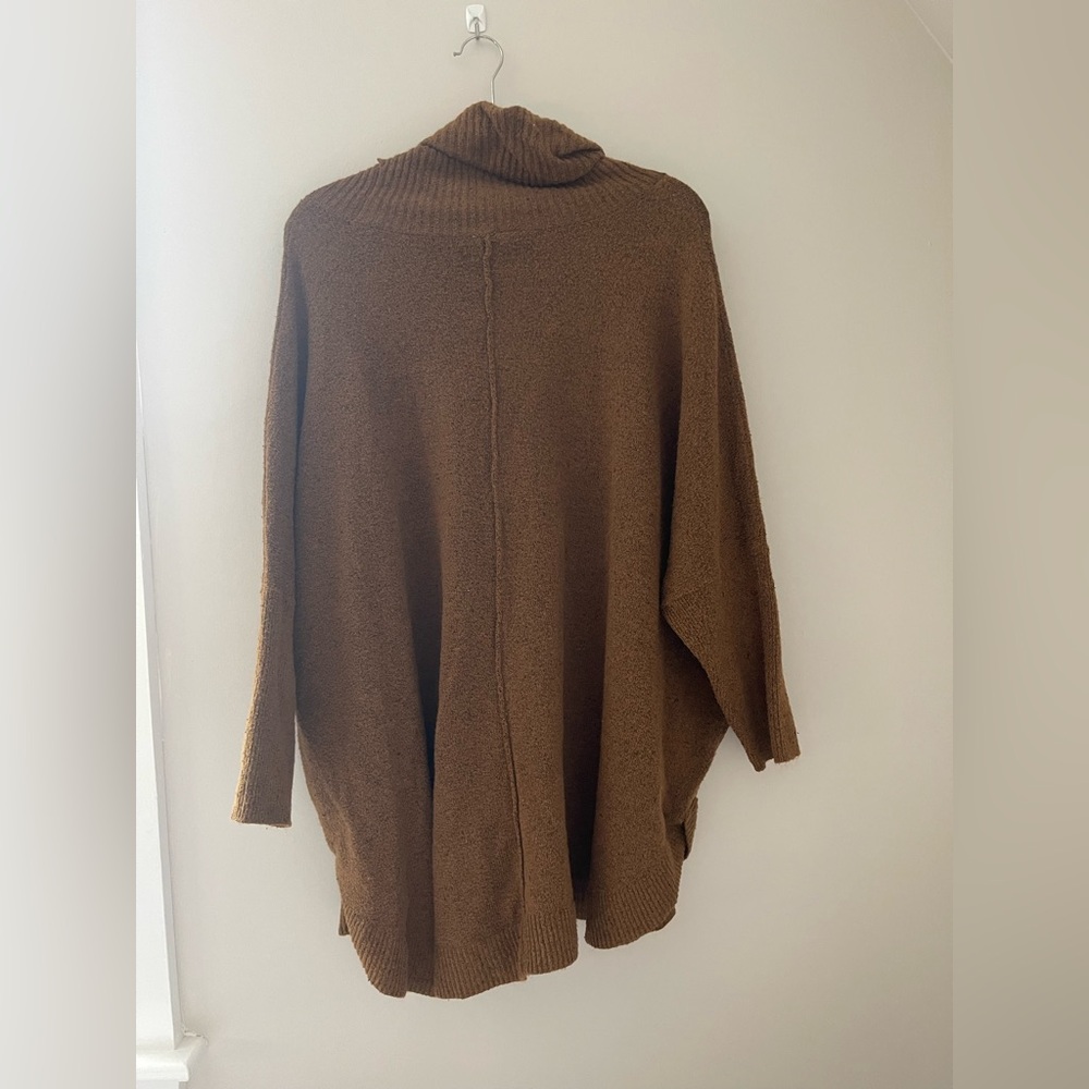 Time and Tru Brown Cowl Neck Sweater - Picture 7 of 7